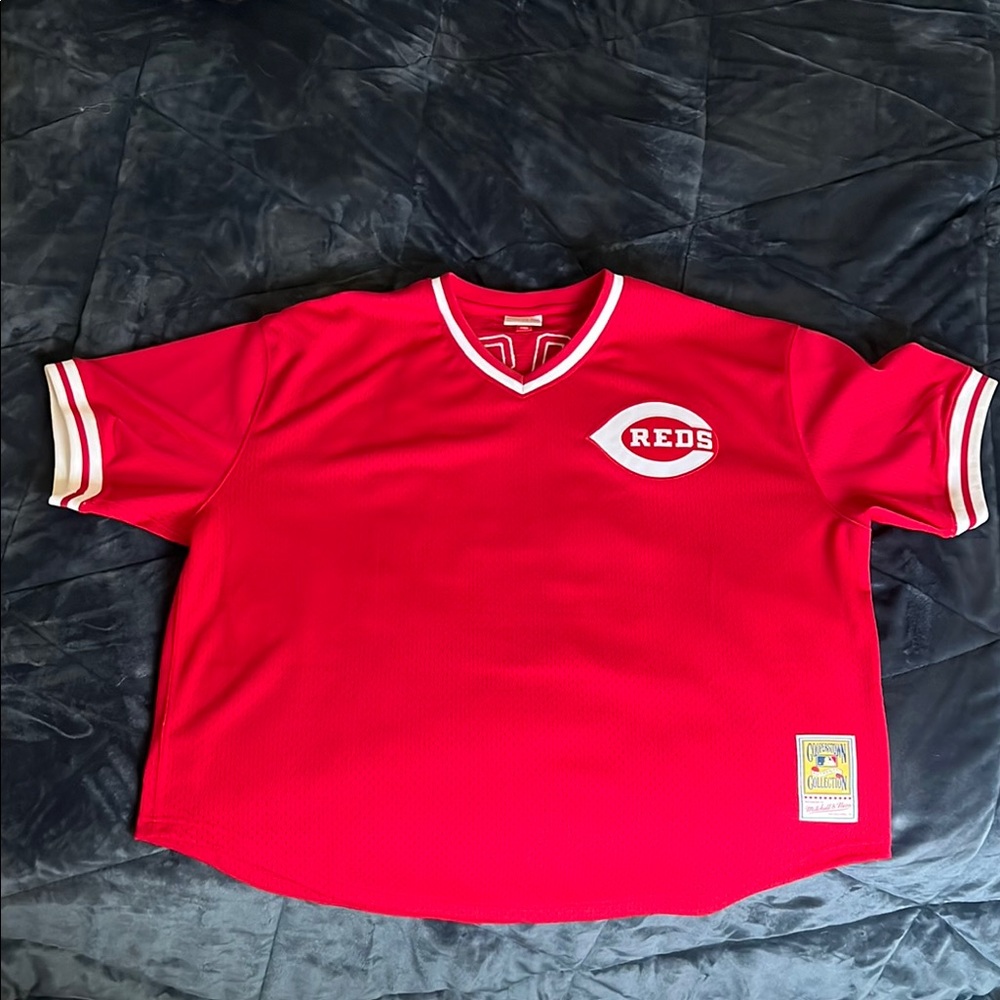 Mitchell and Ness Pete Rose Cincinnati Reds Jersey